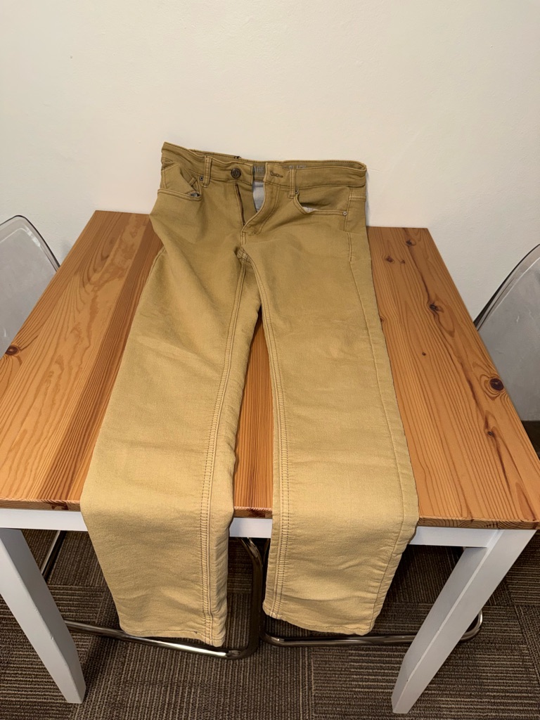 Men's Khaki Chinos - Tan Straight Fit